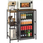Supporto salvaspazio per mini frigorifero con ripiano regolabile Carrello porta microonde per bar Perfetto per piccoli appartamenti e dormitori