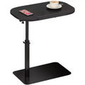 C-Shape Side Table  Height Adjustable 40-80cm Rotating Tabletop for Sofa/Bedside (45x30cm)