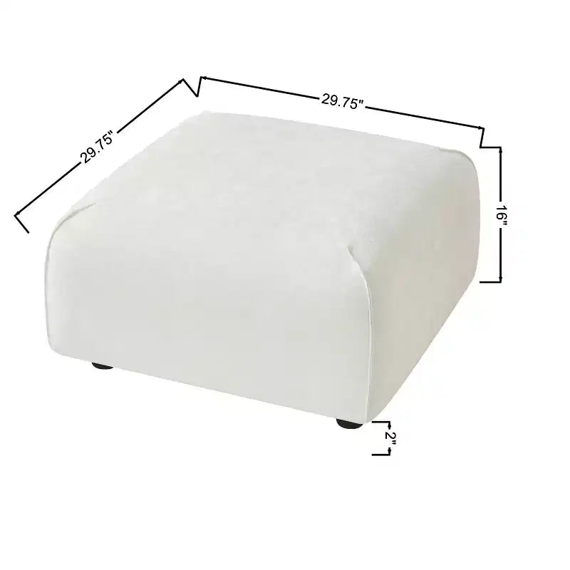 Christopher Knight Home Philomena Pouf quadrato moderno imbottito