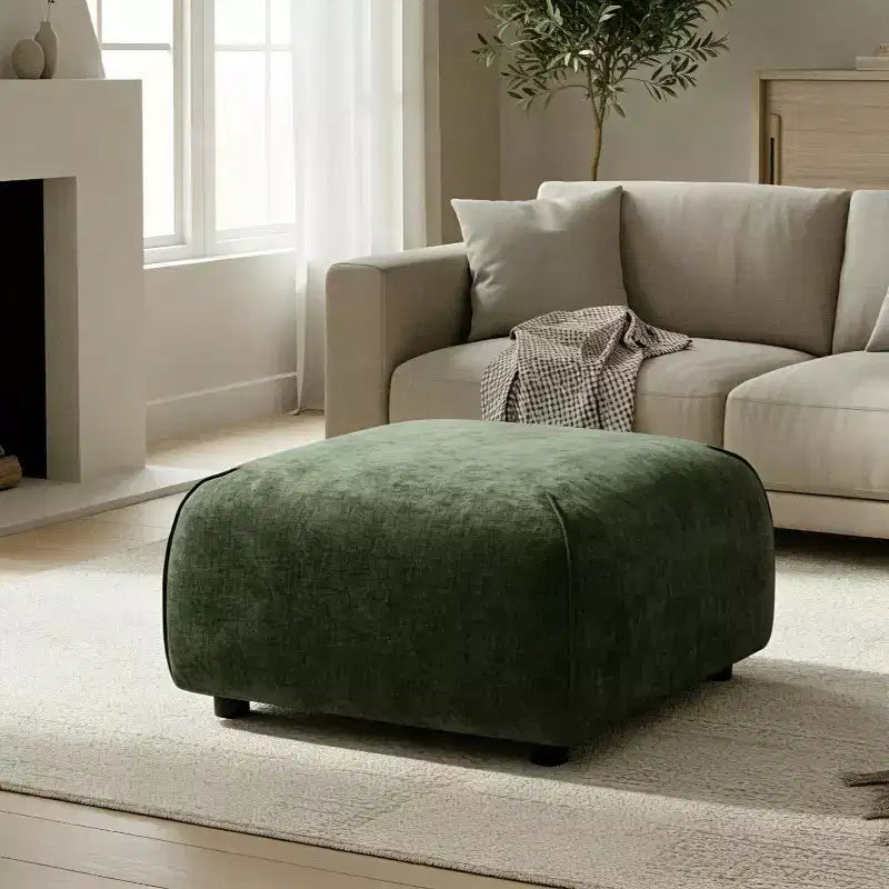 Christopher Knight Home Philomena Pouf quadrato moderno imbottito