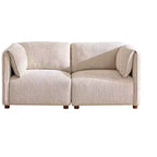 Divano sezionale moderno in boucle a 5 posti con pouf Christopher Knight Home Floria 126''