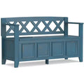 Halifax 48 inch Wide Solid Wood Transitional Entryway Bench