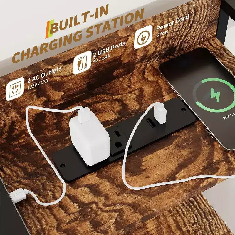 Cassettiera Industriale a 11 Cassetti per Camera da Letto, Mobile Contenitore in Tessuto per Camera da Letto, Soggiorno, Corridoio, Ingresso