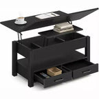Transforming Lift Top Coffee Table, Converts to a Dining Table or Desk with Ample Storage