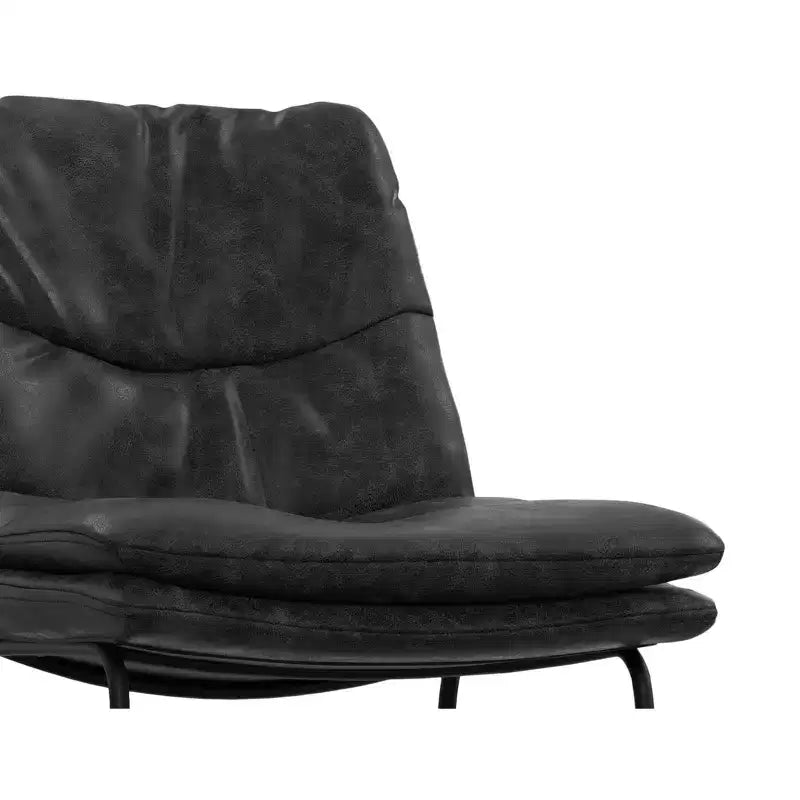Sgabello da bar Thalia Mid Century Modern (set da 2) in ecopelle vegana