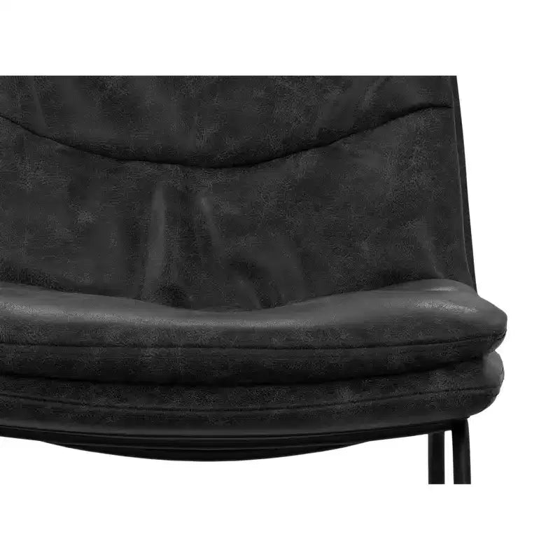 Sgabello da bar Thalia Mid Century Modern (set da 2) in ecopelle vegana