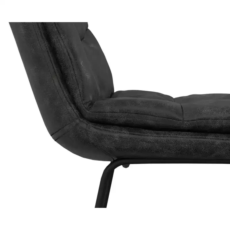 Sgabello da bar Thalia Mid Century Modern (set da 2) in ecopelle vegana
