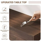 CuisinSmart Mobile Dispensa con Stazione di Ricarica, Armadio da Cucina da 180 cm con Ante in Vetro, Mobile Contenitore Alto da Cucina con Alzata