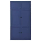 GDFStudio Hallie Dispensa Grande per Cucina Stile Shaker con 2 Prese Elettriche, Ripiani Regolabili e Mensole sull'Anta