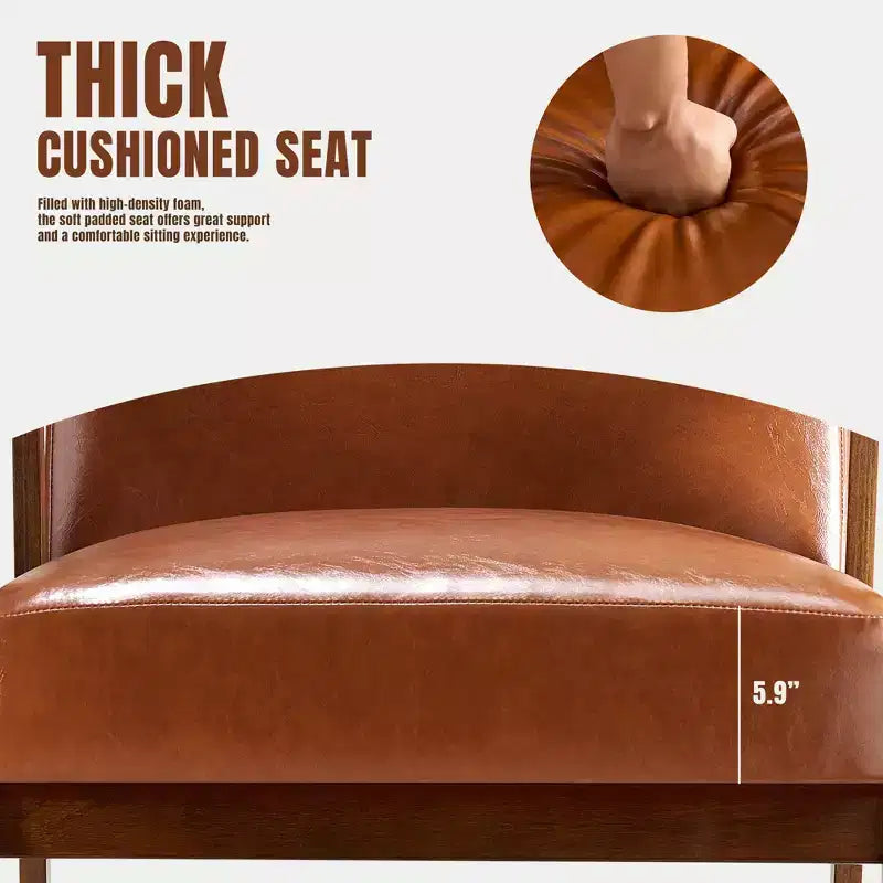 Poltrona JIONJOY in stile moderno di metà secolo - Sedile imbottito spesso 15 cm, capacità di 136 kg, struttura in legno massello con braccioli per soggiorno, camera da letto