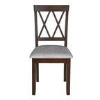 Set tavolo da pranzo allungabile con 2 sedie imbottite, perfetto per aree compatte, dimensioni da 70,8x74,9 cm a 116x74,9 cm