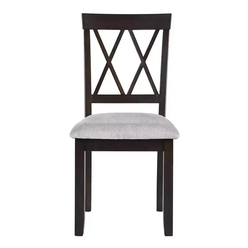Set tavolo da pranzo allungabile con 2 sedie imbottite, perfetto per aree compatte, dimensioni da 70,8x74,9 cm a 116x74,9 cm