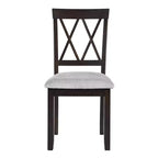 Set tavolo da pranzo allungabile con 2 sedie imbottite, perfetto per aree compatte, dimensioni da 70,8x74,9 cm a 116x74,9 cm