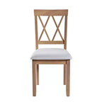 Set tavolo da pranzo allungabile con 2 sedie imbottite, perfetto per aree compatte, dimensioni da 70,8x74,9 cm a 116x74,9 cm