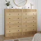 Cassettiera moderna in legno, comò a 5 cassetti scanalati, largo 80 cm, ideale per camerette, corridoi e soggiorni
