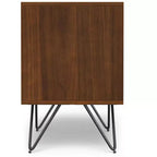 Moreno Comodino Moderno Industriale Largo 50 cm in Noce