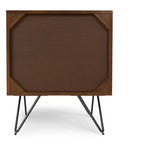 Moreno Comodino Moderno Industriale Largo 50 cm in Noce