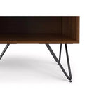 Moreno Comodino Moderno Industriale Largo 50 cm in Noce