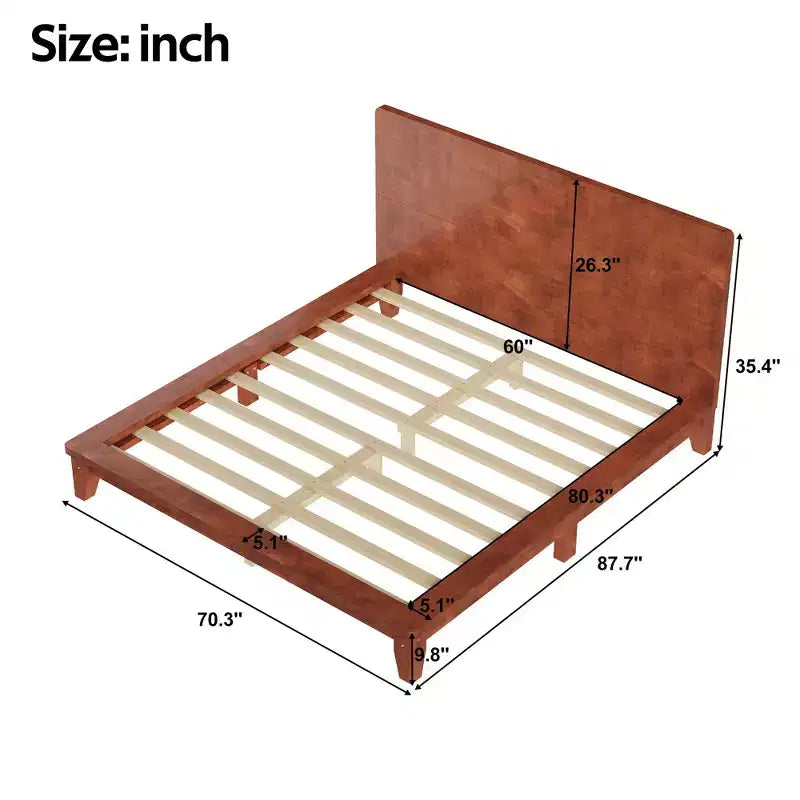 Struttura letto moderna Luxystar Queen Size con testiera