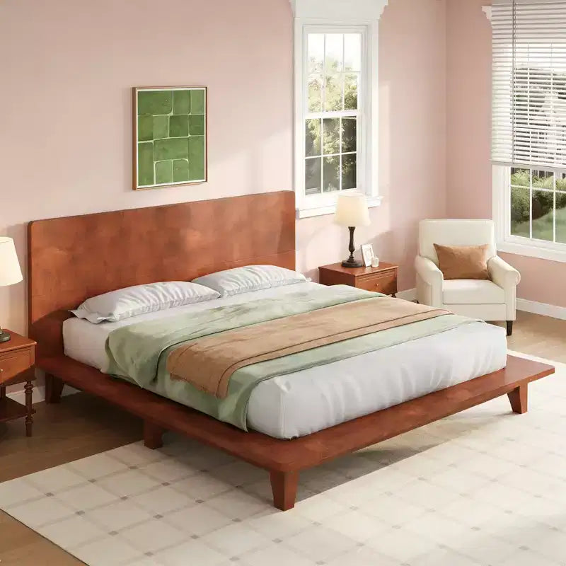 Struttura letto moderna Luxystar Queen Size con testiera