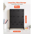 Espositore da tavolo VEVOR con pannello forato, 43,18 x 33,02 cm, con 15 ganci, in acciaio laminato a freddo, nero (1 pz)