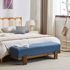 Christopher Knight Home Panca imbottita Blinny 54.75W con gambe in legno di gomma