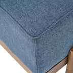 Christopher Knight Home Panca imbottita Blinny 54.75W con gambe in legno di gomma