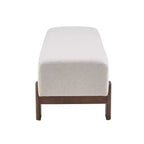 Christopher Knight Home Panca imbottita Blinny 54.75W con gambe in legno di gomma
