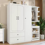 Armadio multifunzionale in legno GDFStudio Phyllis con scrivania trasformabile