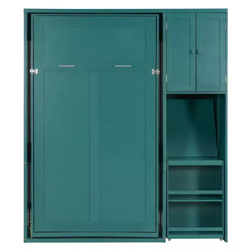 Letto a scomparsa Luxystar Twin Size con scrivania, armadietto e libreria