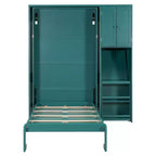 Letto a scomparsa Luxystar Twin Size con scrivania, armadietto e libreria