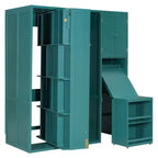 Letto a scomparsa Luxystar Twin Size con scrivania, armadietto e libreria