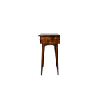 Consolle da ingresso a 2 cassetti in legno massello colore castagno 89 cm