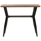 Consolle con ripiano in legno marrone/nero, stile metà secolo, 1 persona