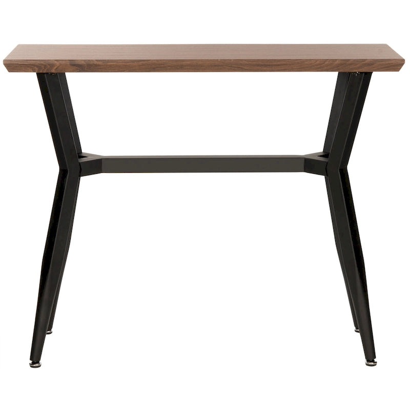 Consolle con ripiano in legno marrone/nero, stile metà secolo, 1 persona