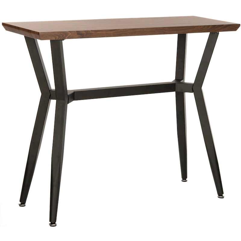 Consolle con ripiano in legno marrone/nero, stile metà secolo, 1 persona