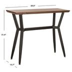 Consolle con ripiano in legno marrone/nero, stile metà secolo, 1 persona