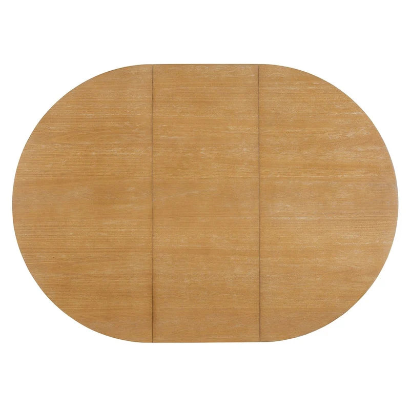 Tavolo da pranzo ovale vintage allungabile, in legno massello per 6 persone in cucina