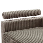 Chaise longue imbottita in peluche