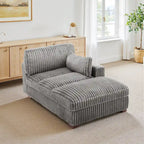 Chaise longue imbottita in peluche