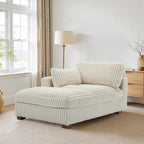 Chaise longue imbottita in peluche