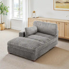Chaise longue imbottita in peluche