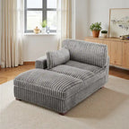Chaise longue imbottita in peluche