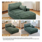 Chaise longue imbottita in peluche