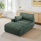Chaise longue imbottita in peluche