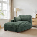Chaise longue imbottita in peluche