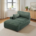 Chaise longue imbottita in peluche