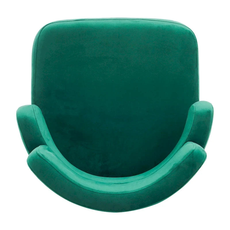 Sgabello da bancone girevole moderno rivestito in velluto con gambe in metallo nero