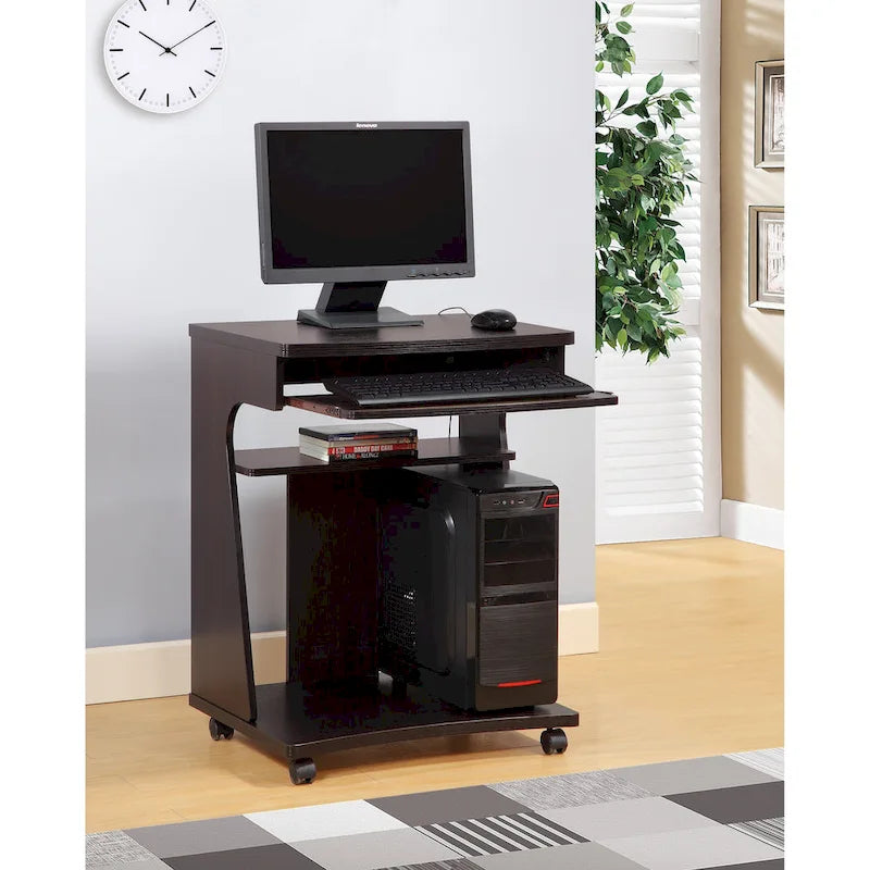 Carrello multiuso Carrello per microonde Carrello da cucina Carrello per computer Un ripiano scorrevole Due ripiani (sgabello non incluso)