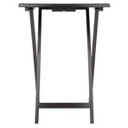 Winsome Set Tavolo da Snack Adriel 5 Pezzi, Caffè: Stile Transizionale, Telaio a 4 Gambe, Legno Composito, Include Carrello Portaoggetti